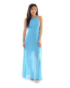 Rent dress | Blue maxi evening dress | Hirestreetuk.com