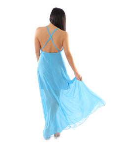 Rent dress | Blue maxi evening dress | Hirestreetuk.com