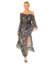 Hire Missguided Grey Leopard Print Maxi Dress | Hirestreetuk.com