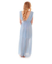 Rental dress | Pale blue grecian style maxi dress | Hirestreetuk.com