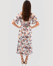 HIRE SEVEN WONDERS PURPLE FLORAL MAXI WRAP DRESS 8